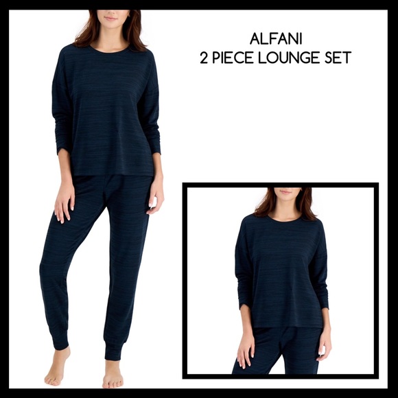 Alfani Other - ALFANI French Terry Pajama Loungewear Set Color: Deep Malachite
